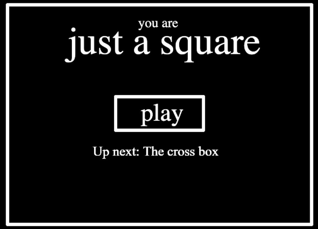 You are just a square