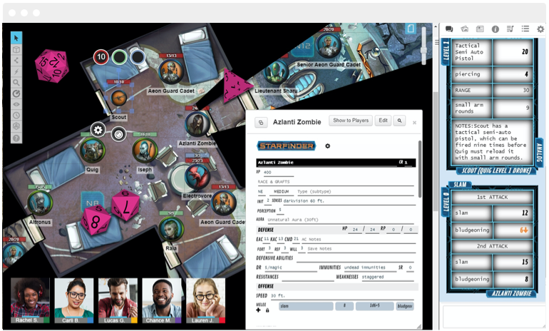 a promotional screen capture for Roll20