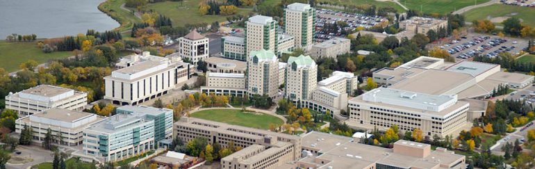 an aerial photograph of the university of regina